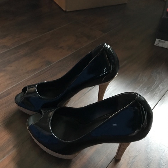 Cole Haan NikeAir Patent Leather Peep Toe Pump - Picture 4 of 5